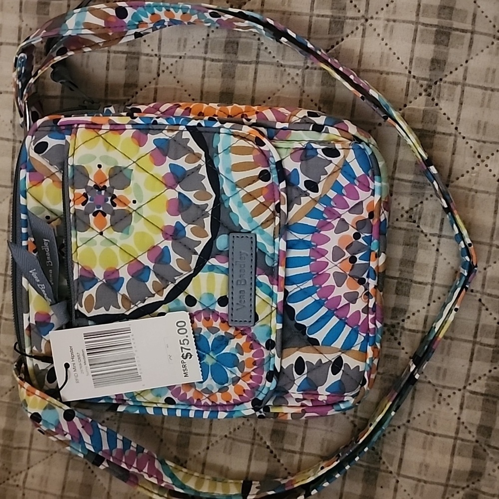 Vera Bradley Multicolor Quilted Mini Hipster
